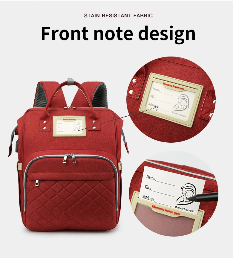 Fashion Portable Mommy Bag Multifunctional Large-Capacity Mother-Baby Bag Wet-Dry Separation Diaper Bag