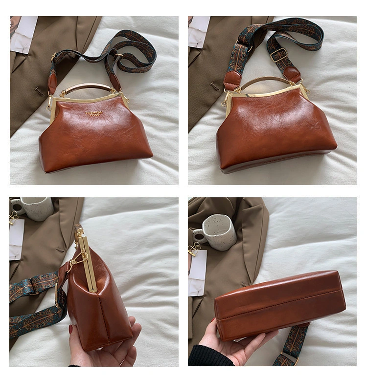 Genuine Leather Crossbody Bag Women Cowhide Hobo Leather Bag