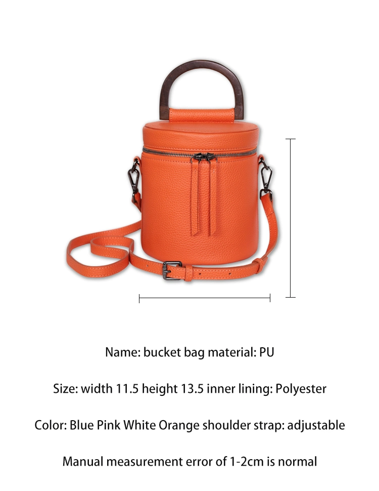 Retro Fashion High Quality Women Bags PU Leather Handbag Design Bucket Bags for Ladies