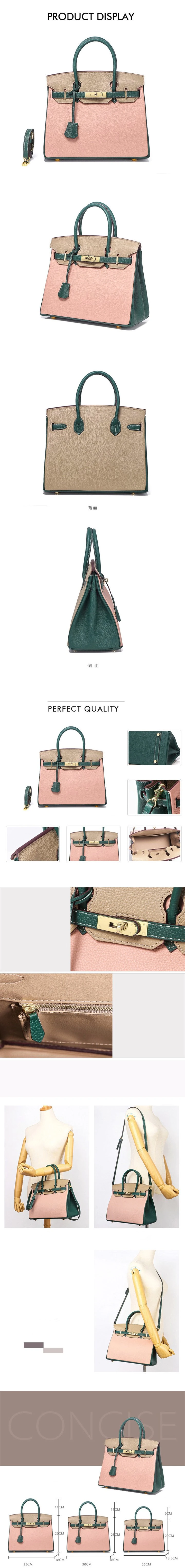 Professional Customization Bolsa Brand Tote AAA Ladies Women Handbags Wholesale Genuine Leather Replica Mirror Fashion Designer Bag Luxury Lady Handbag